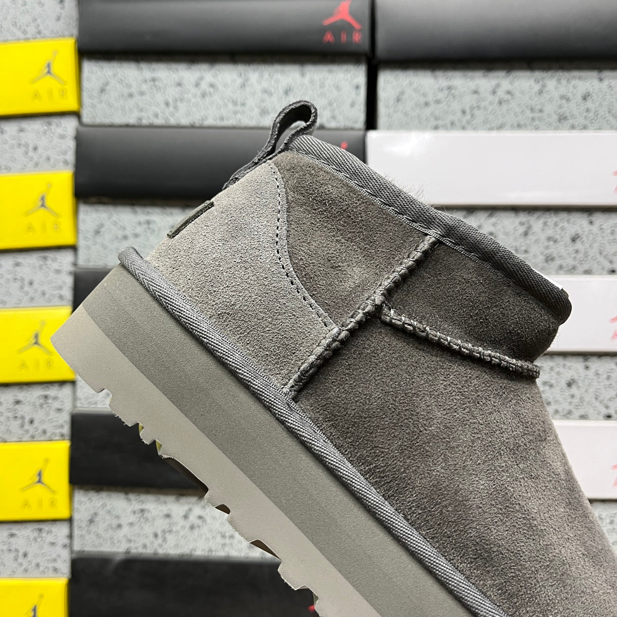 UGG Snow Boots – Grey with 3cm Heel (Style #1135093) | Sizes 35–40
