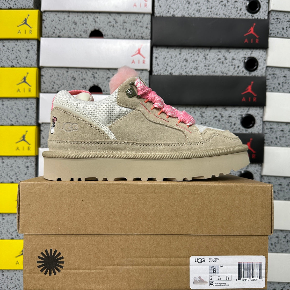 UGG Classic Mini Mele Boot – White Pink (Style #4032) | Sizes 35–44