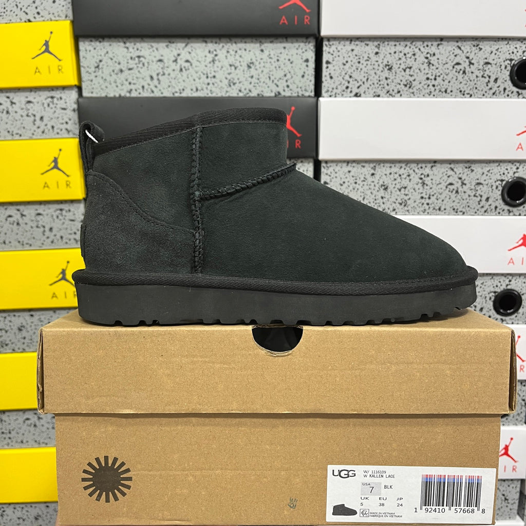 UGG Classic Mini II Boot – Black (Style #W1116109) | Sizes 35–44