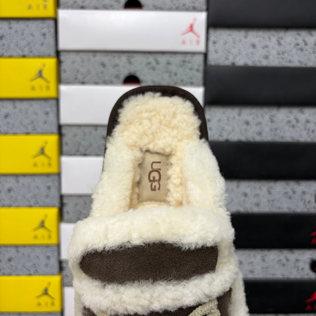 UGG Embroidered Half-Toe Slipper – Chocolate (Style #5095) | Sizes 35–40