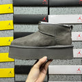 UGG Snow Boots – Grey with 5cm Heel (Style #1135092) | Sizes 35–40