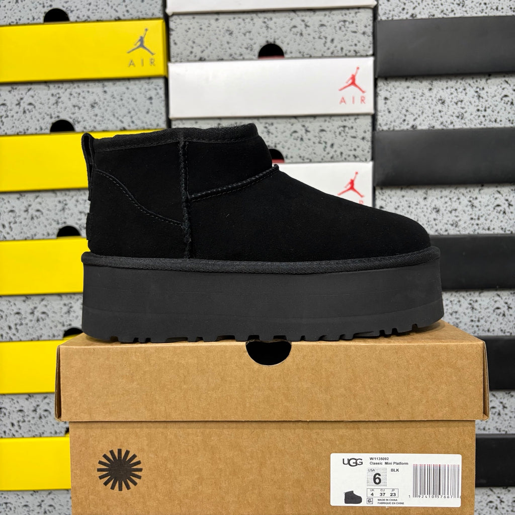 UGG Snow Boots – Black | 5cm Heel | Style #5092 | Sizes 35–40