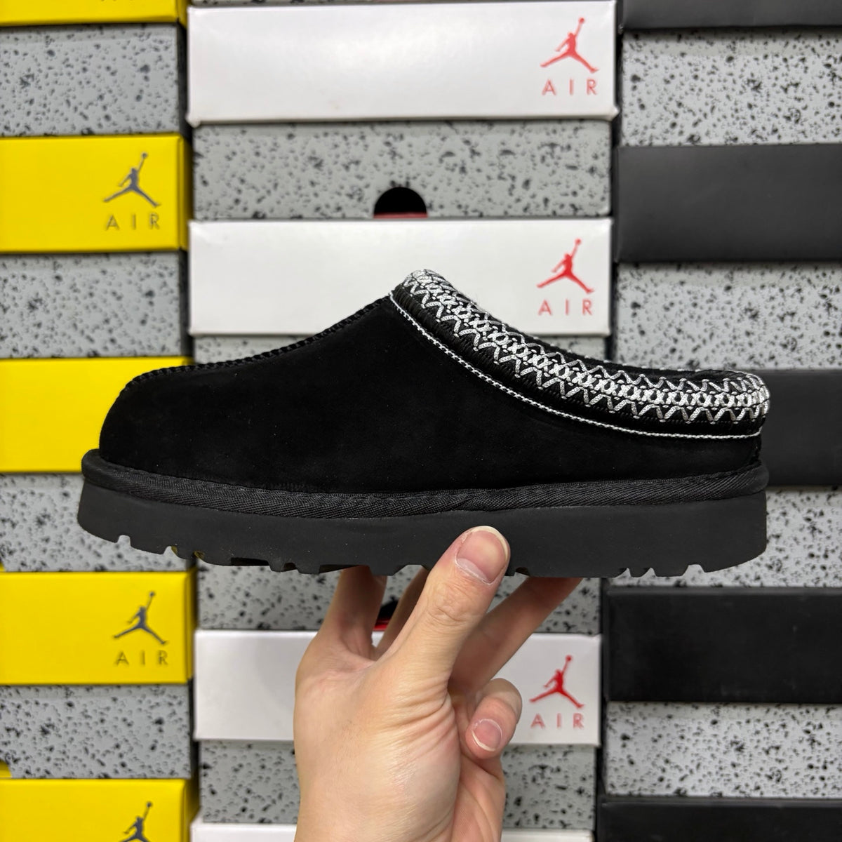 UGG Tuts Folk-Inspired Mini Boot – Black (Style #5955) | Sizes 35–44