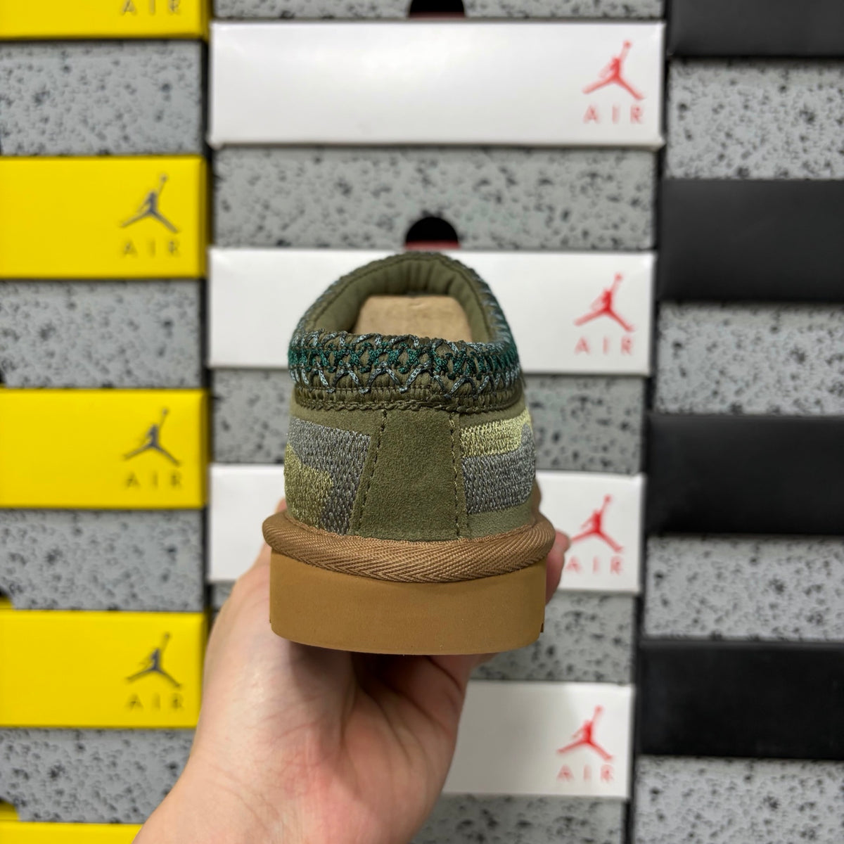 UGG Dragon & Tiger Embroidered Mini Boot – Green (Style #2553) | Sizes 36–45