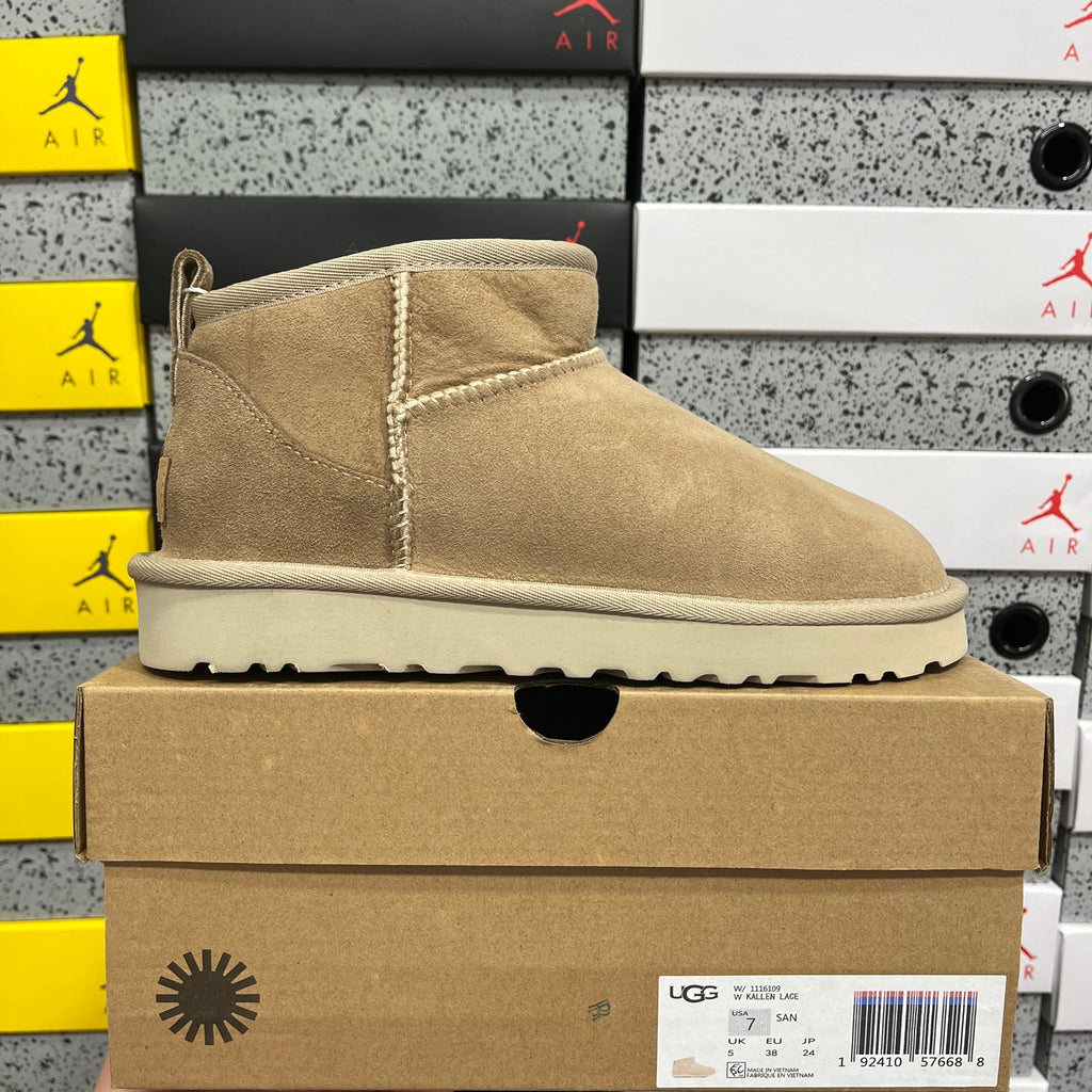 UGG Classic Mini II Boot – Sand (Style #W1116109) | Sizes 35–44