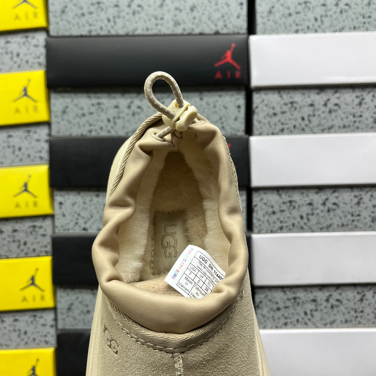 UGG Snow Boots – Mustard with White Sole (Style #1144096) | Sizes 35–45