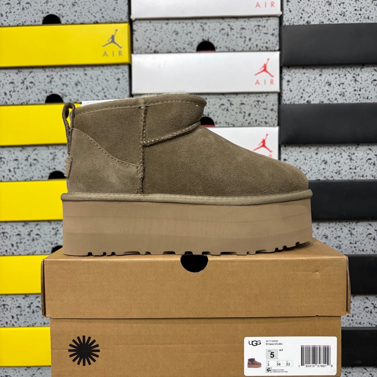 UGG Snow Boots – Antelope Brown | 5cm Heel | Style #5092 | Sizes 35–40