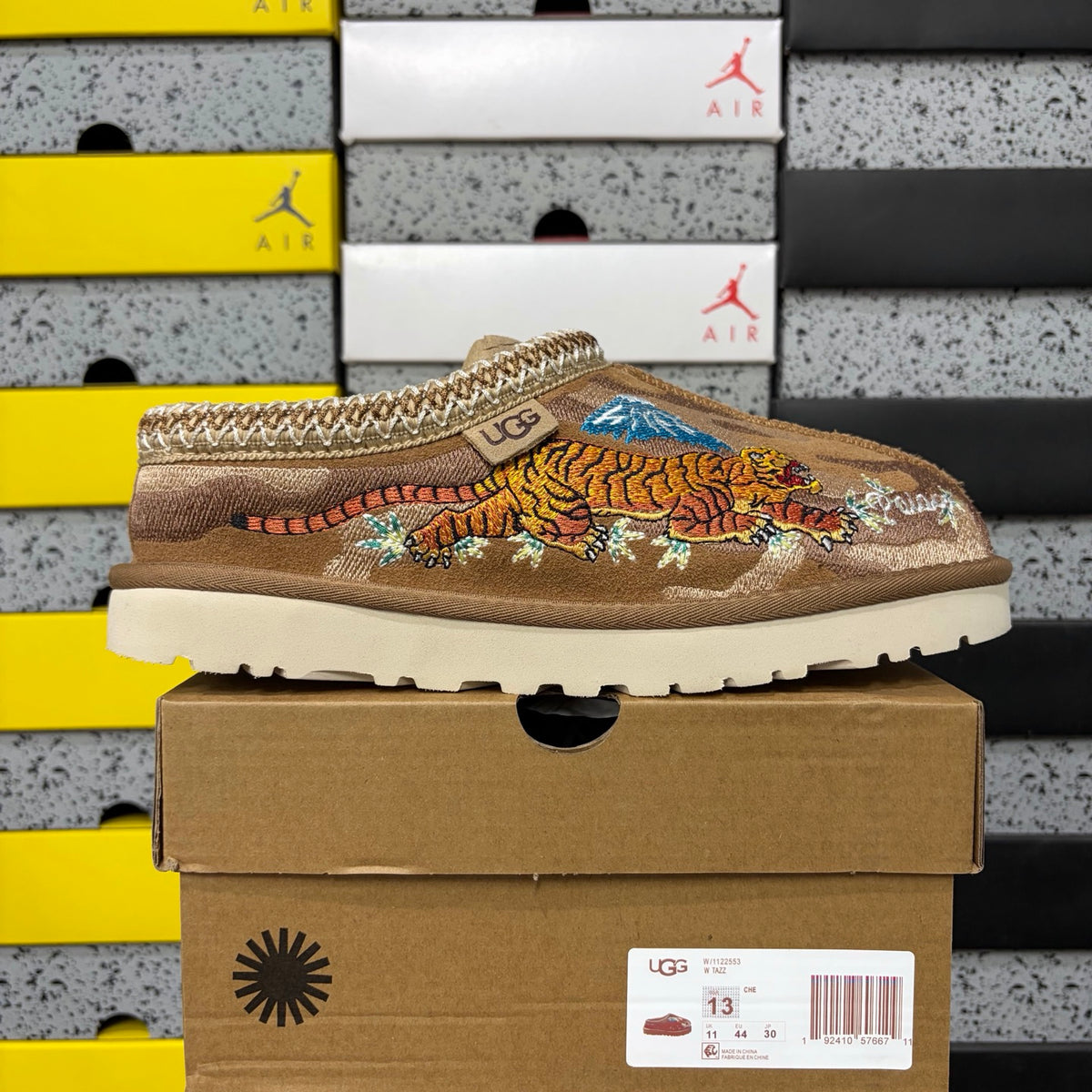 UGG Dragon & Tiger Embroidered Mini Boot – Chestnut (Style #2553) | Sizes 36–45