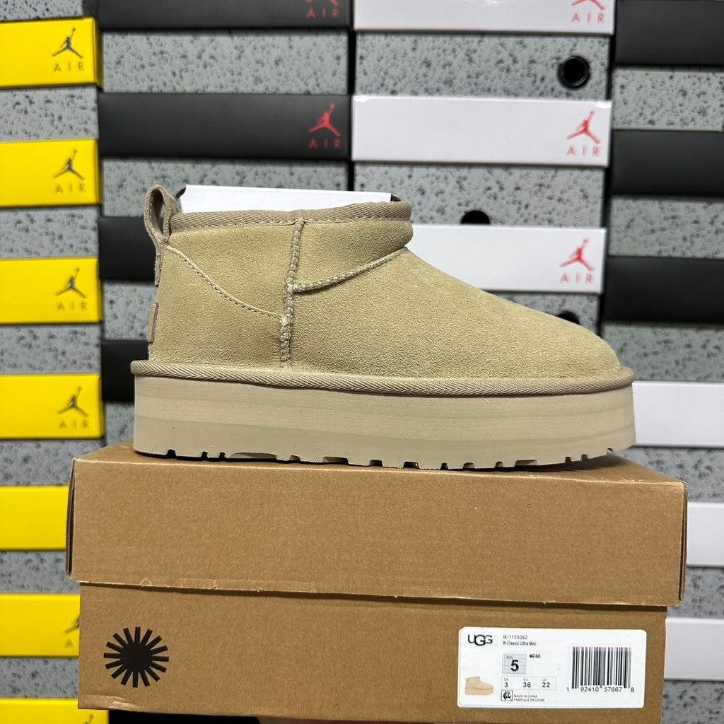 UGG Snow Boots – Olive | 3cm Heel | Style #5092 | Sizes 35–40