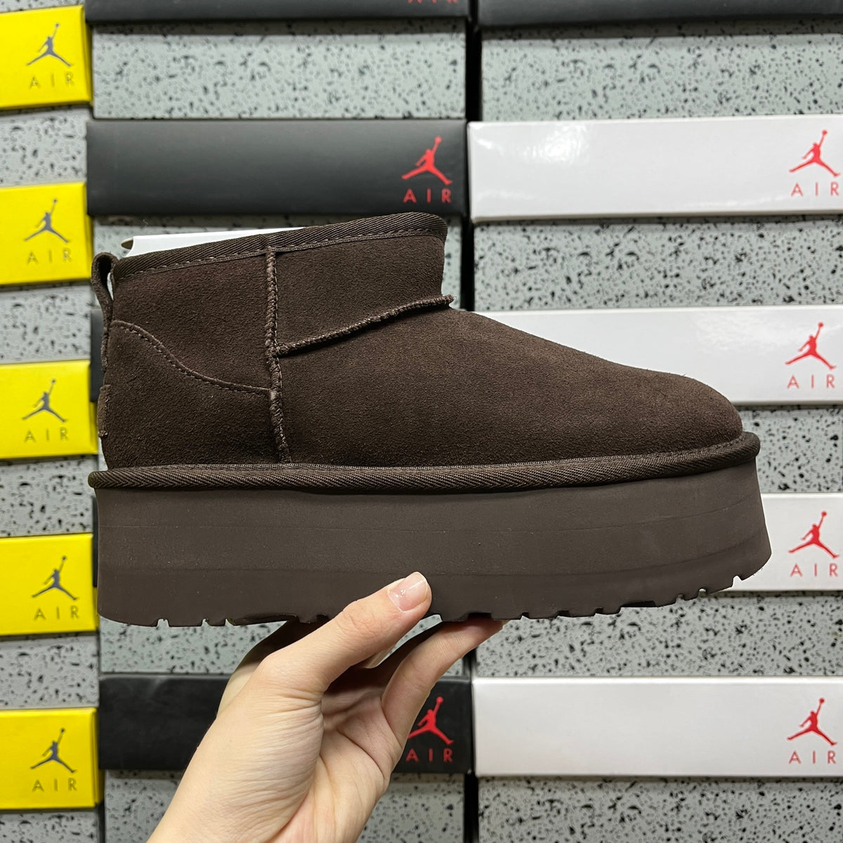 UGG Snow Boots – Chocolate with 5cm Heel (Style #1135092) | Sizes 35–40