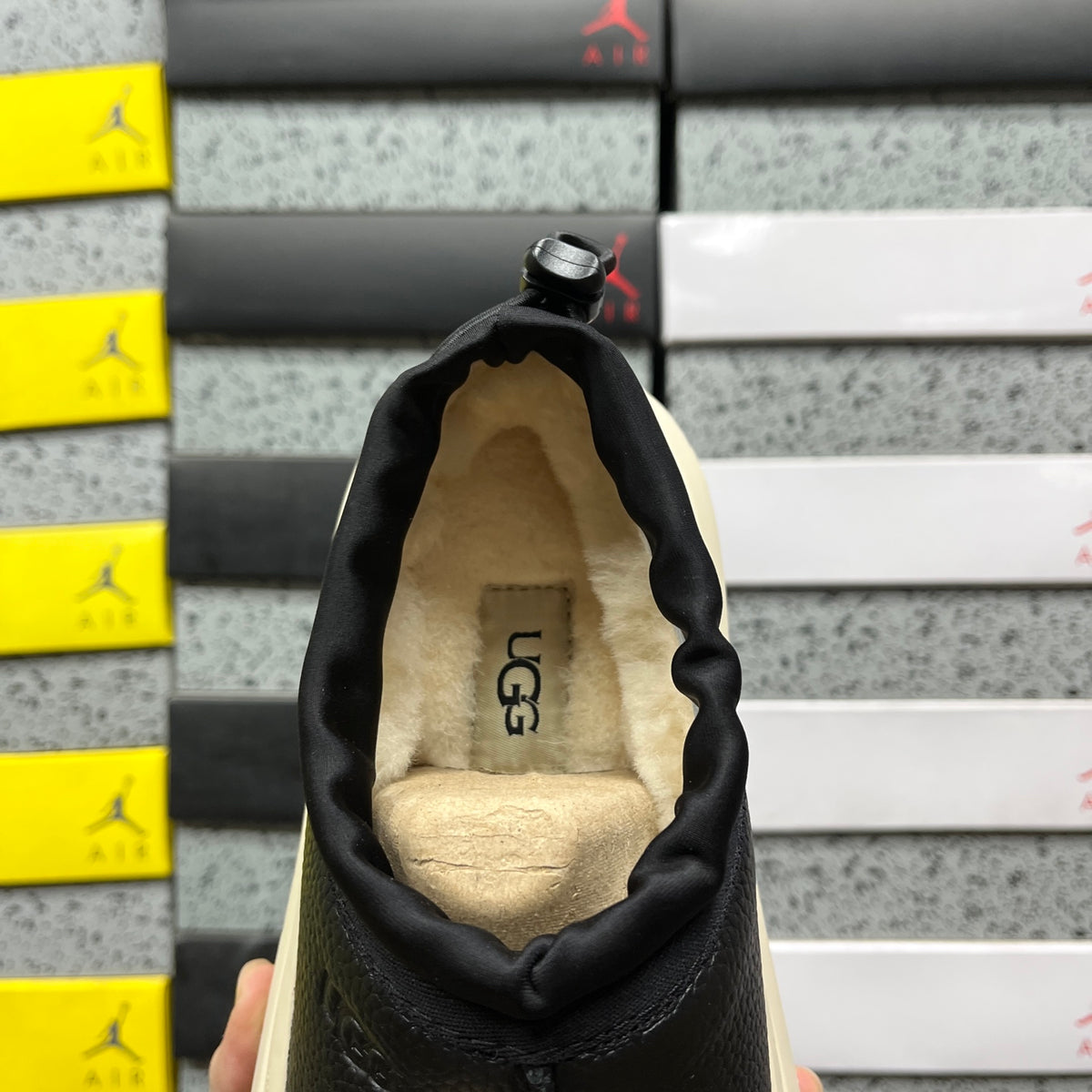 UGG Snow Boots – Black Leather (Style #1158351) | Sizes 35–45