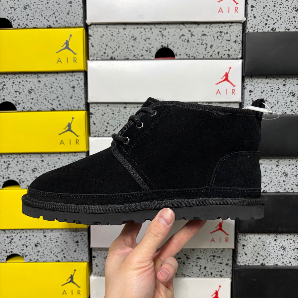 UGG Beckham Lace-Up Ankle Boot – Black (Style #W1094269) | Sizes 35–44