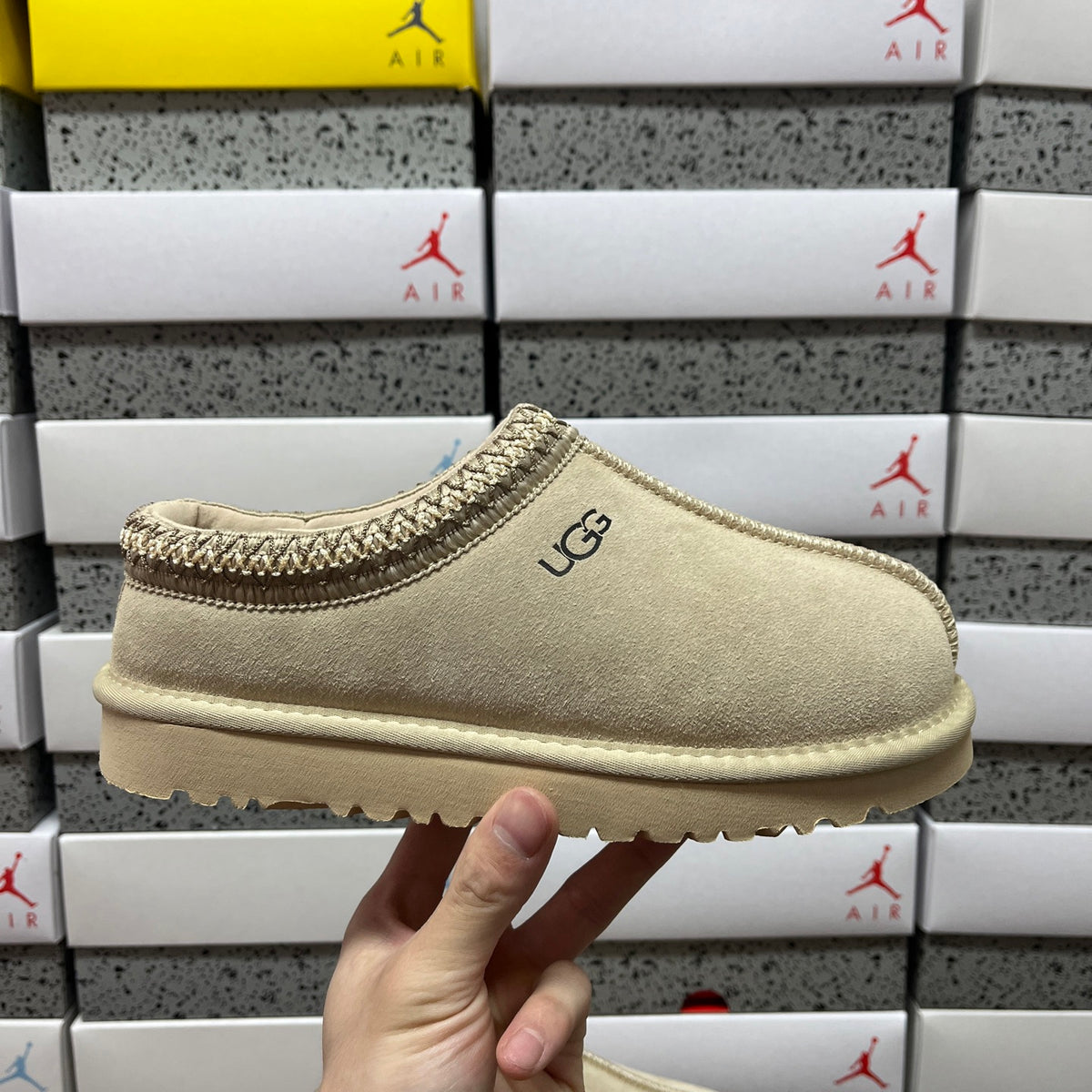 UGG Tuts Folk-Inspired Mini Boot – Olive Yellow (Style #5955) | Sizes 35–44