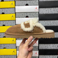 UGG Embroidered Half-Toe Slipper – Chestnut (Style #5095) | Sizes 35–40