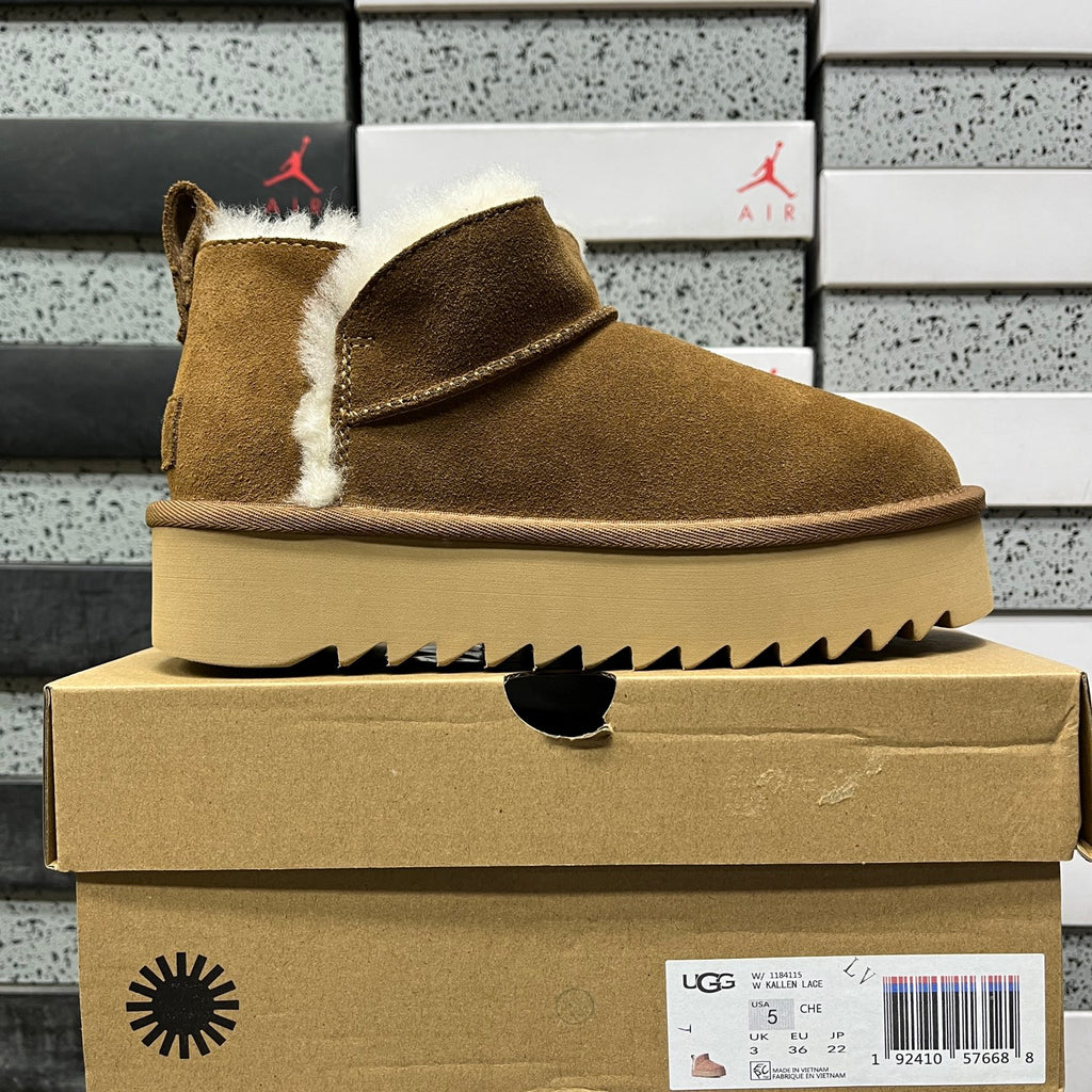 UGG Ayana Boot – Chestnut (Style #1184115) | 5cm Platform | Sizes 35–40