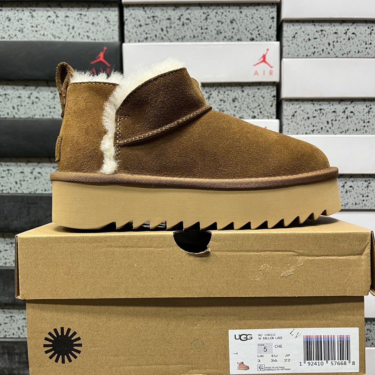 UGG Ayana Boot – Chestnut (Style #1184115) | 5cm Platform | Sizes 35–40