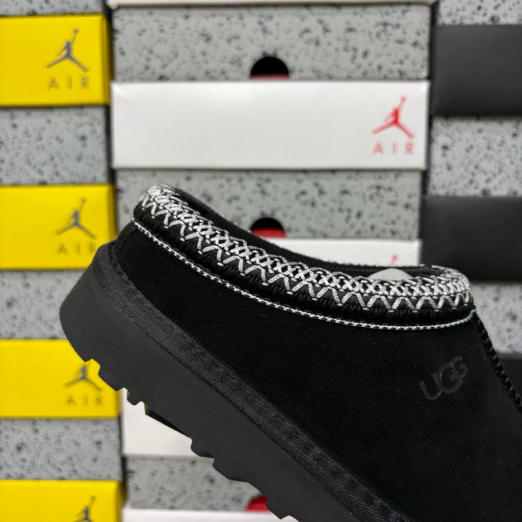 UGG Tuts Folk-Inspired Mini Boot – Black (Style #5955) | Sizes 35–44