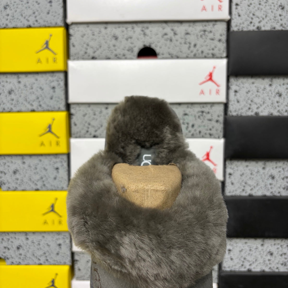 UGG Snow Boots – Gray Star Slide | 3cm Heel | Style #2550 | Sizes 35–40
