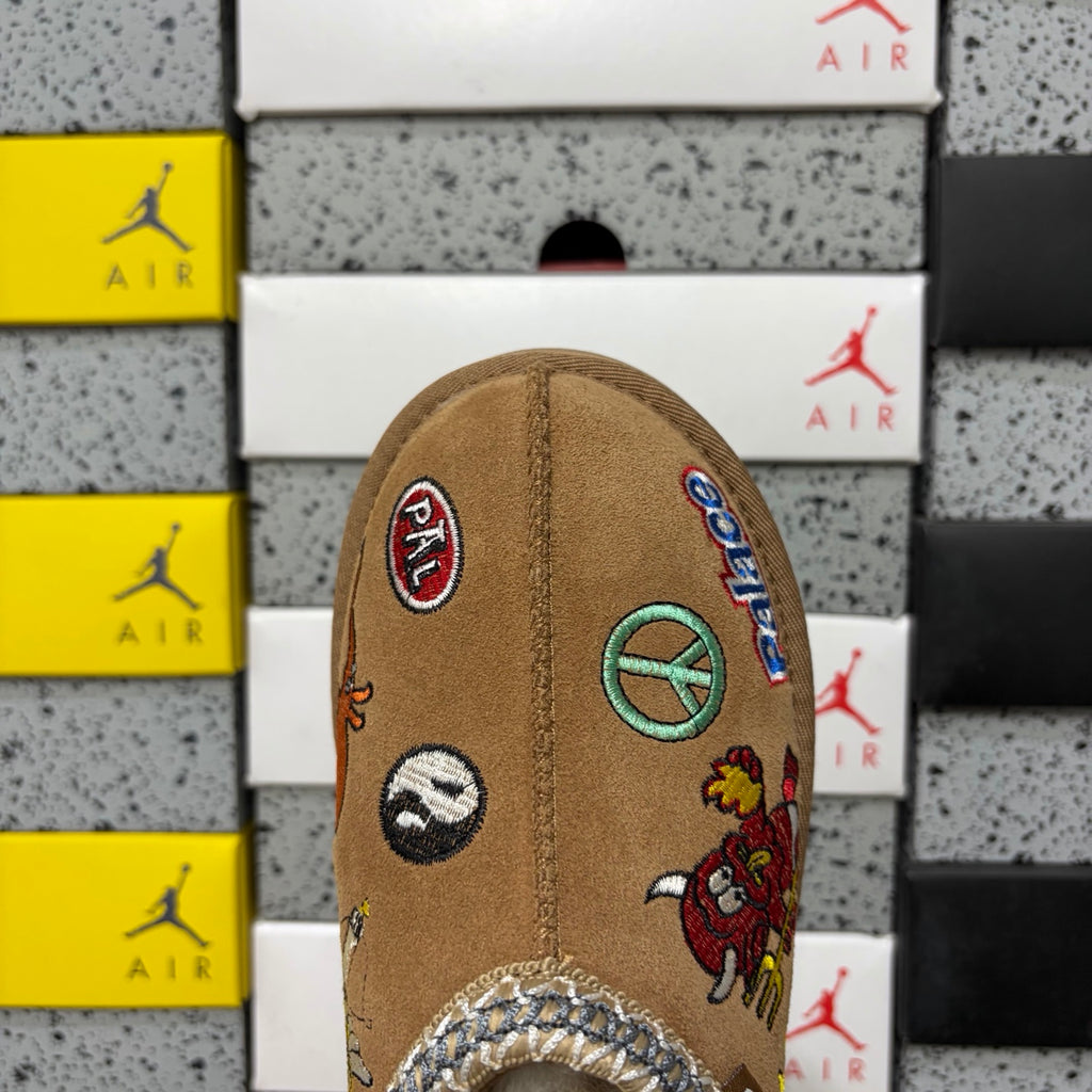 UGG Folk Art Embroidered Mini Boot – Chestnut (Style #2553) | Sizes 36–45
