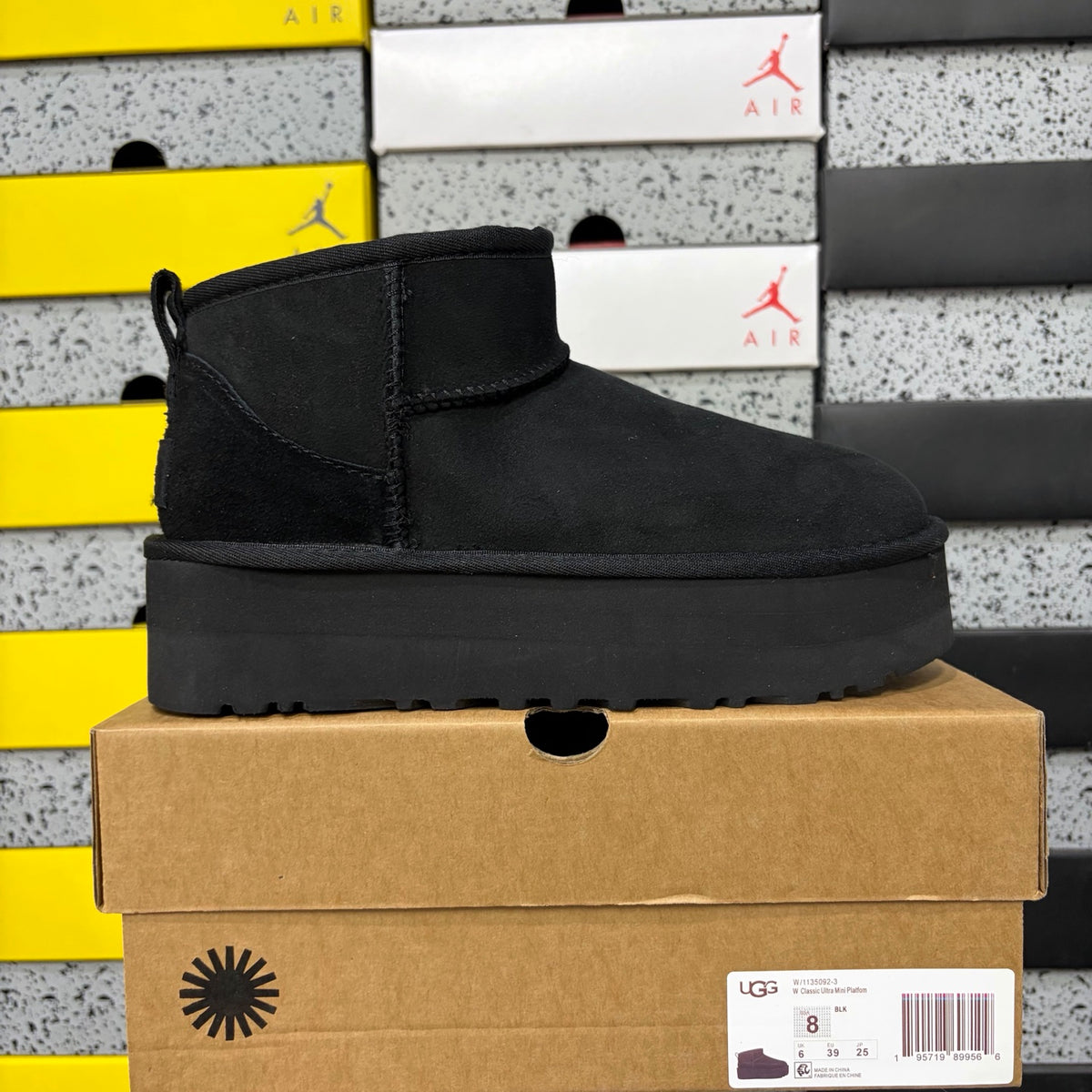 UGG Snow Boots – Black | 3cm Heel | Style #5092 | Sizes 35–40
