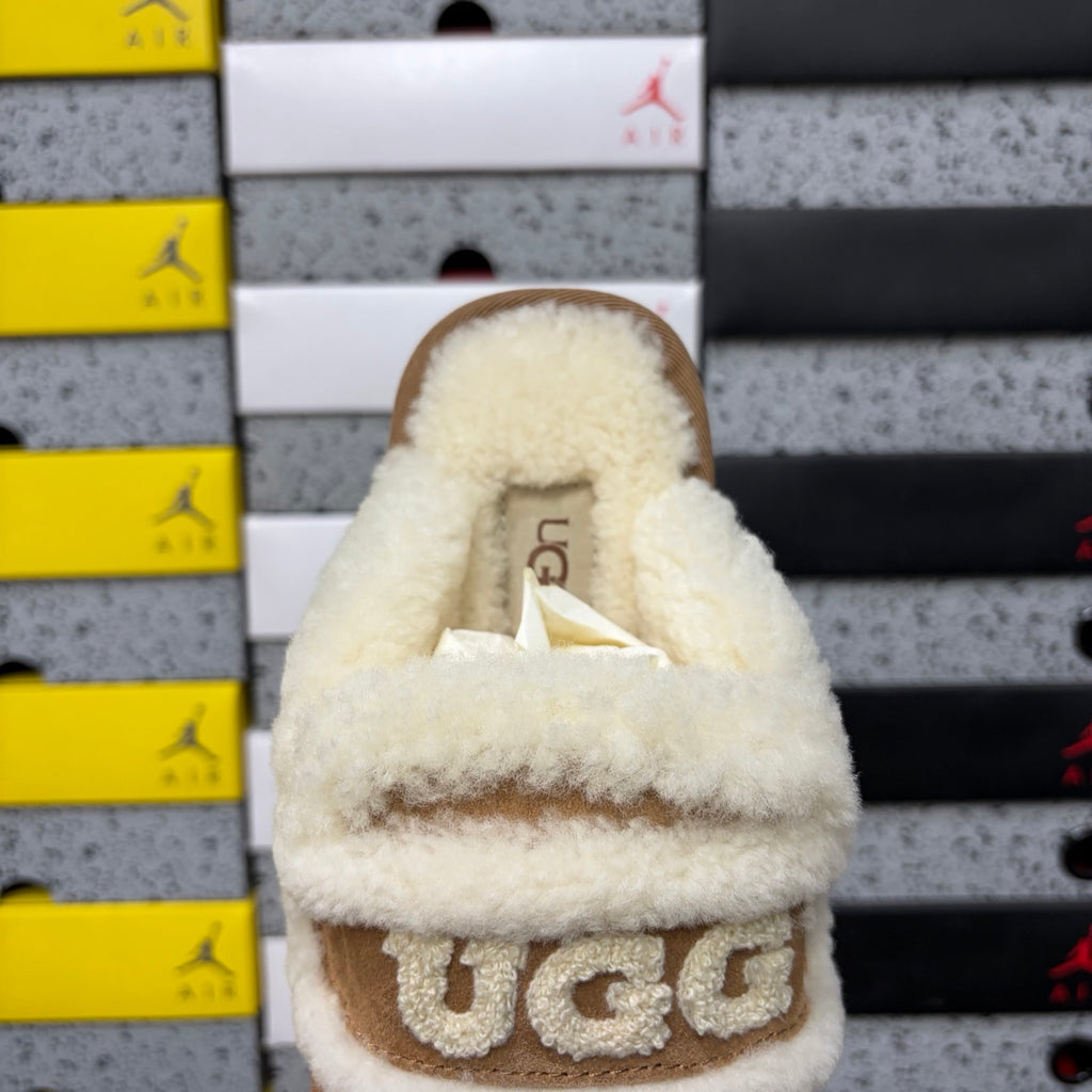 UGG Embroidered Half-Toe Slipper – Chestnut (Style #5095) | Sizes 35–40