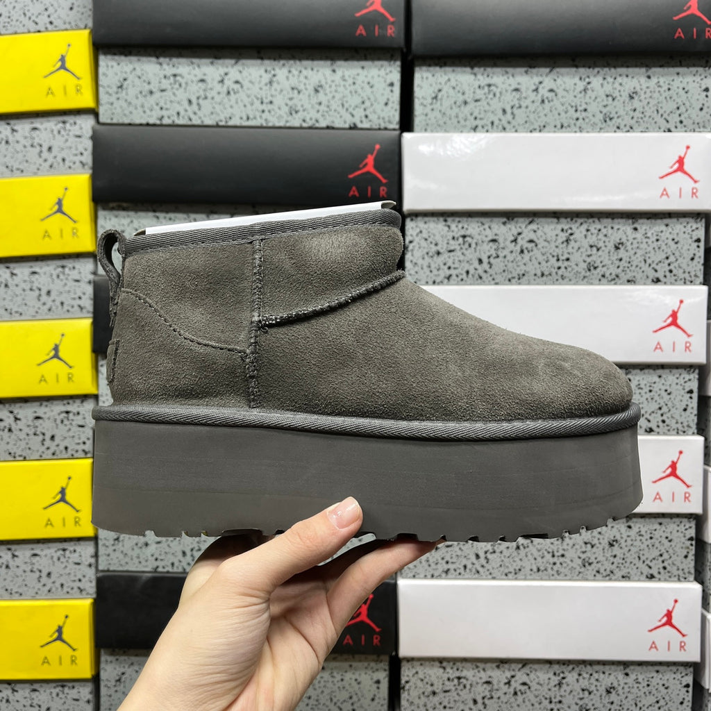 UGG Snow Boots – Grey with 5cm Heel (Style #1135092) | Sizes 35–40
